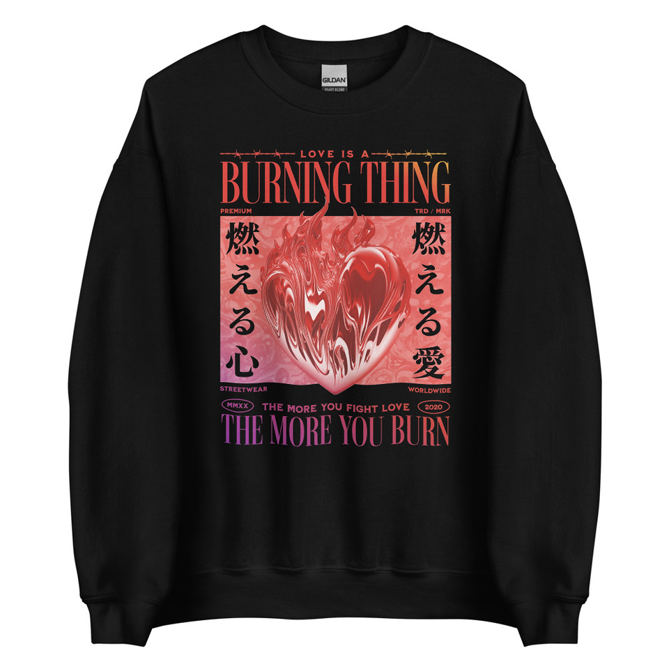 Burning Thing Unisex Crew Neck Sweatshirt