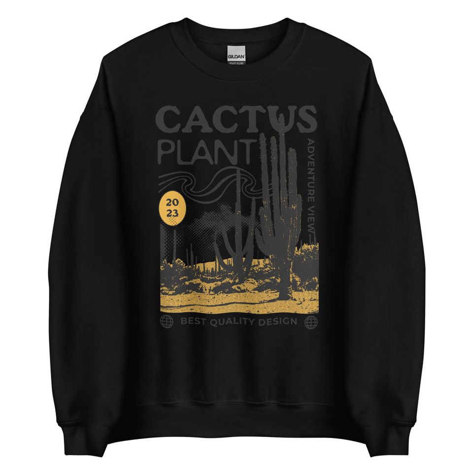 Cacus Plant - Desert Unisex Crew Neck Sweatshirt