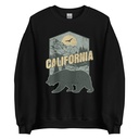 California Bear - Outdoors Wilderness Camping Hiking Unisex Crew Neck Sweatshirt