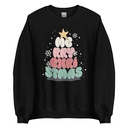 Cartoony Christmas Tree Unisex Crew Neck Sweatshirt
