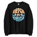 Catch the Waves - Beach Vibe Unisex Crew Neck Sweatshirt