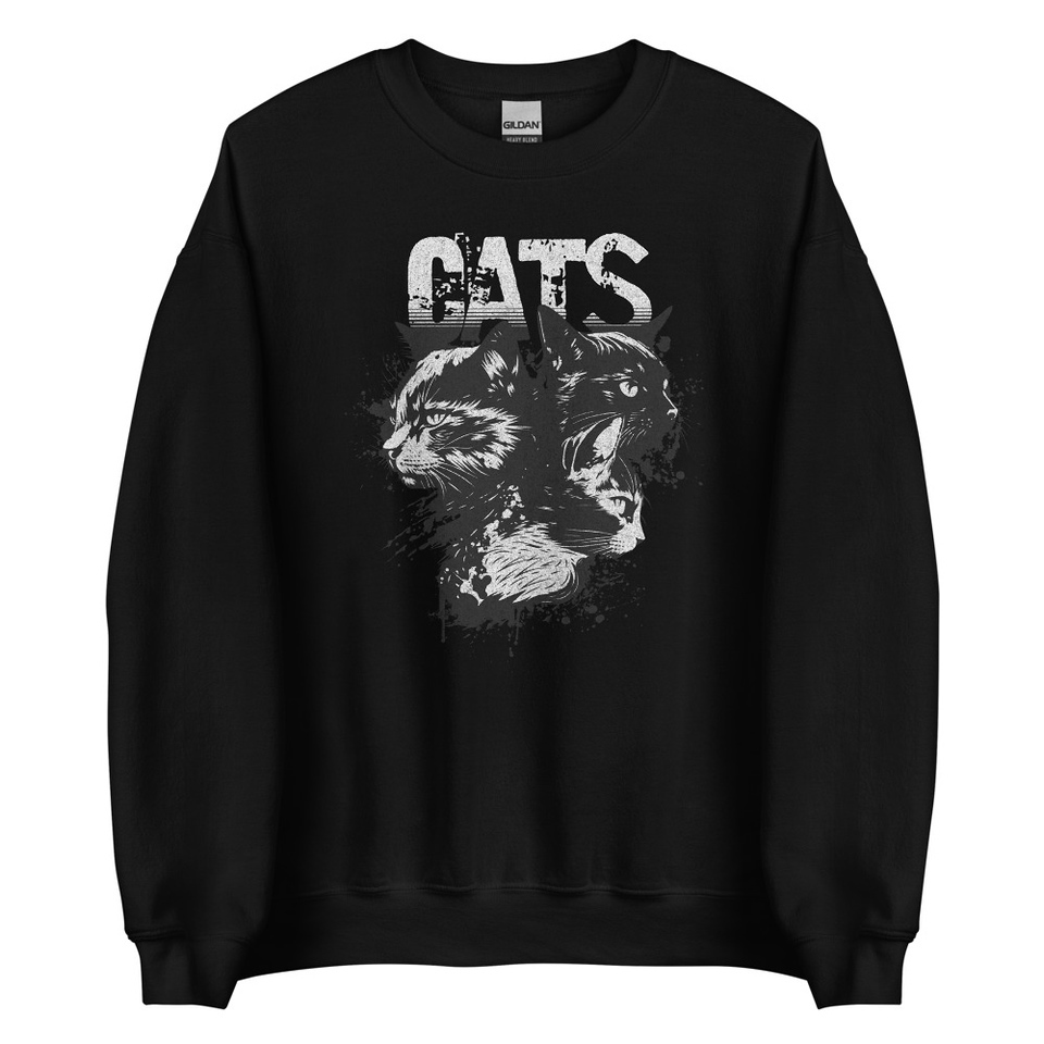 Cats Unisex Crew Neck Sweatshirt