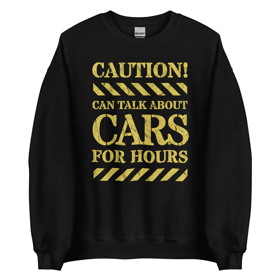 Caution Signs - Yellow Traffic Sign Unisex Crew Neck Sweatshirt