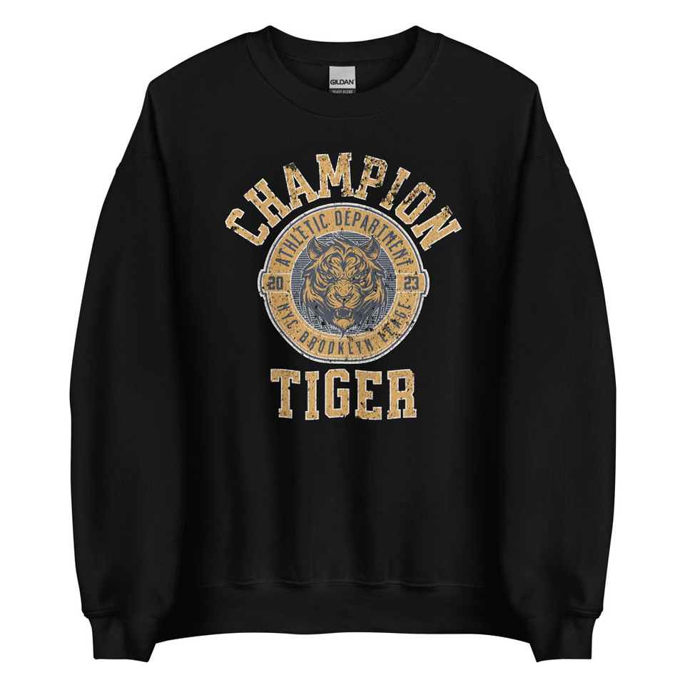 CHAMPION TIGER NYC Unisex Crew Neck Sweatshirt