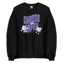 Choose Happy (2) Unisex Crew Neck Sweatshirt
