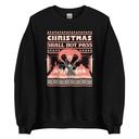 Christmas Shall Not Pass - Flaming Wizard Unisex Crew Neck Sweatshirt