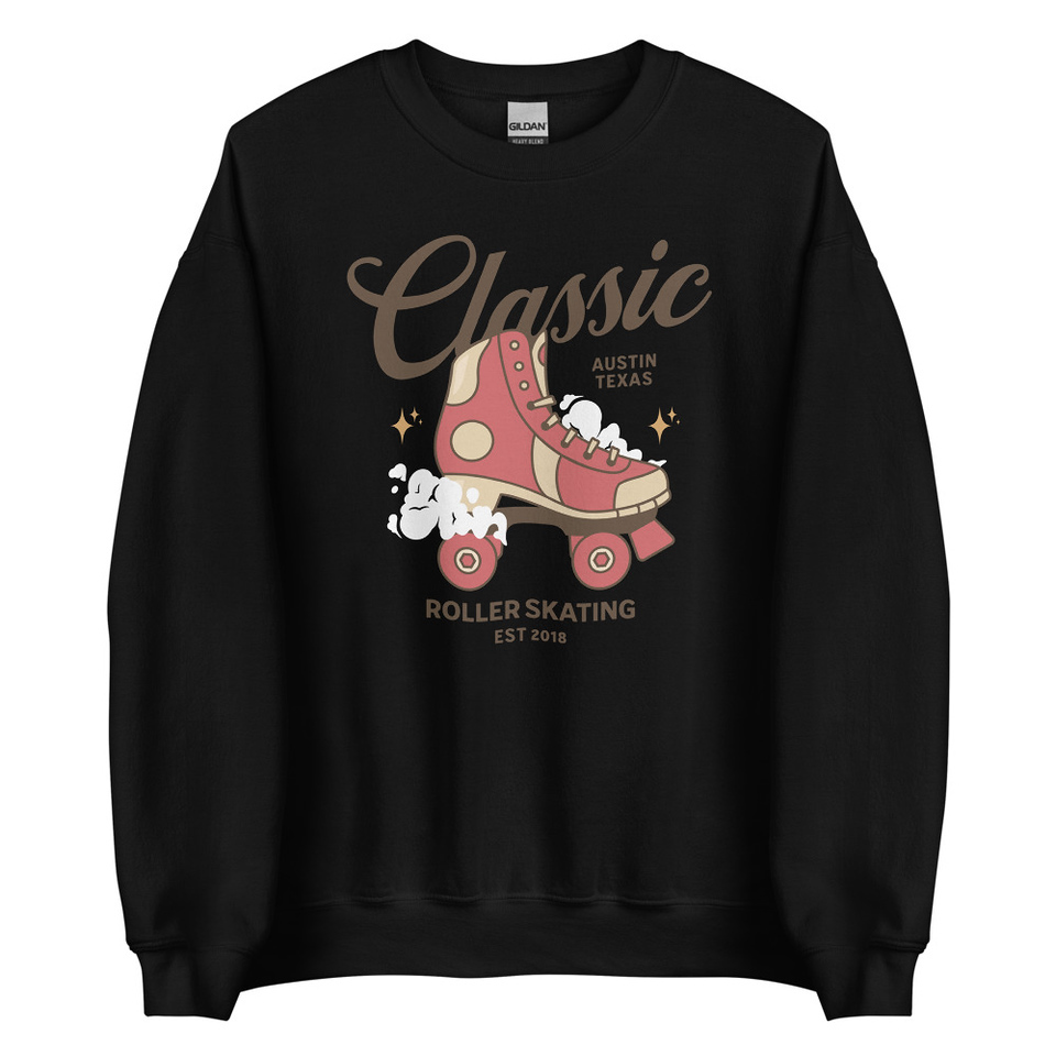 Classic Roller Skating - Sports Apparel Unisex Crew Neck Sweatshirt
