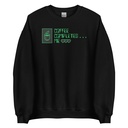 Coffee Completes Me - Neon Heart Unisex Crew Neck Sweatshirt