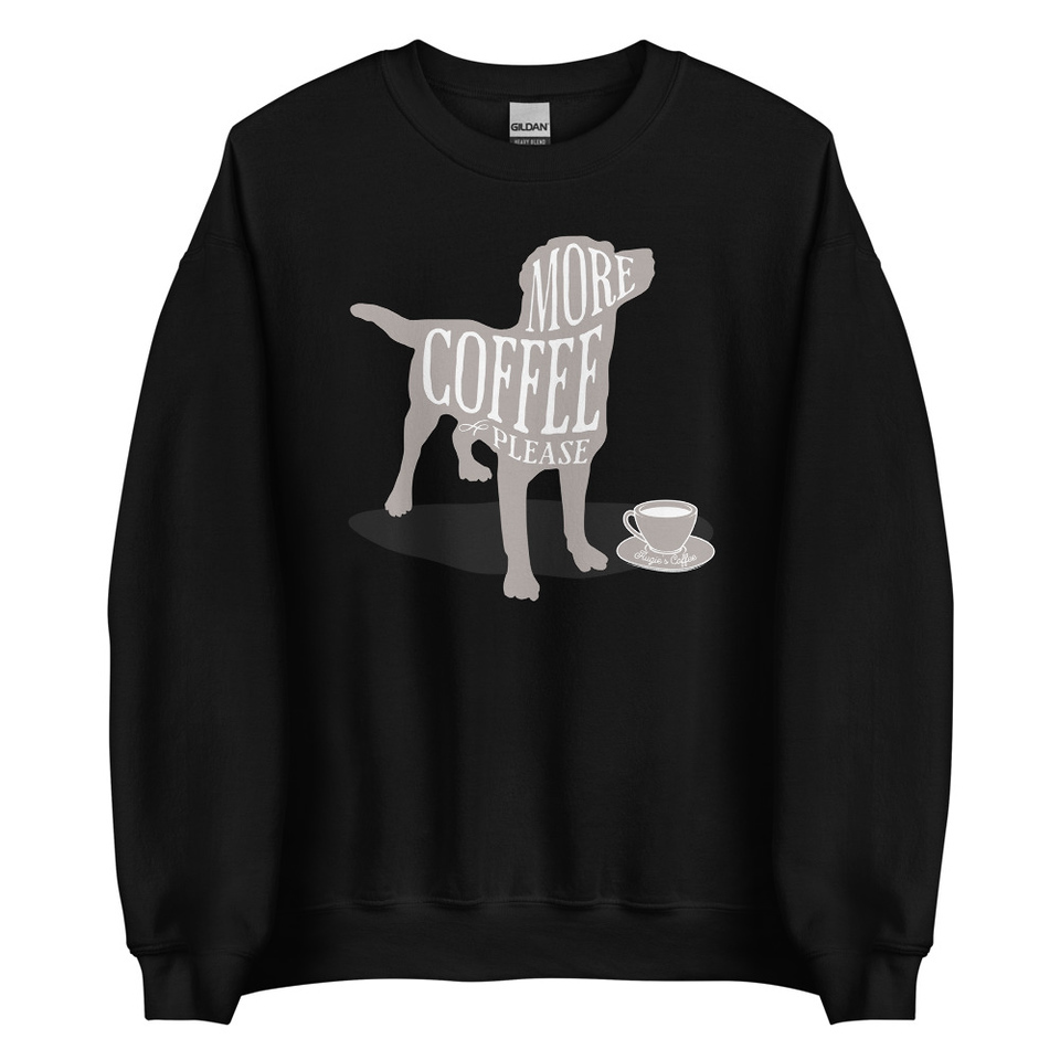 Coffee Dog Unisex Crew Neck Sweatshirt