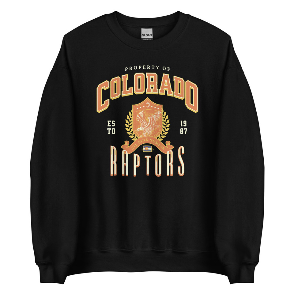 Colorado Raptors - Rugby Sports Team Unisex Crew Neck Sweatshirt