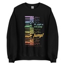 Colorful Retro Keyboard Unisex Crew Neck Sweatshirt