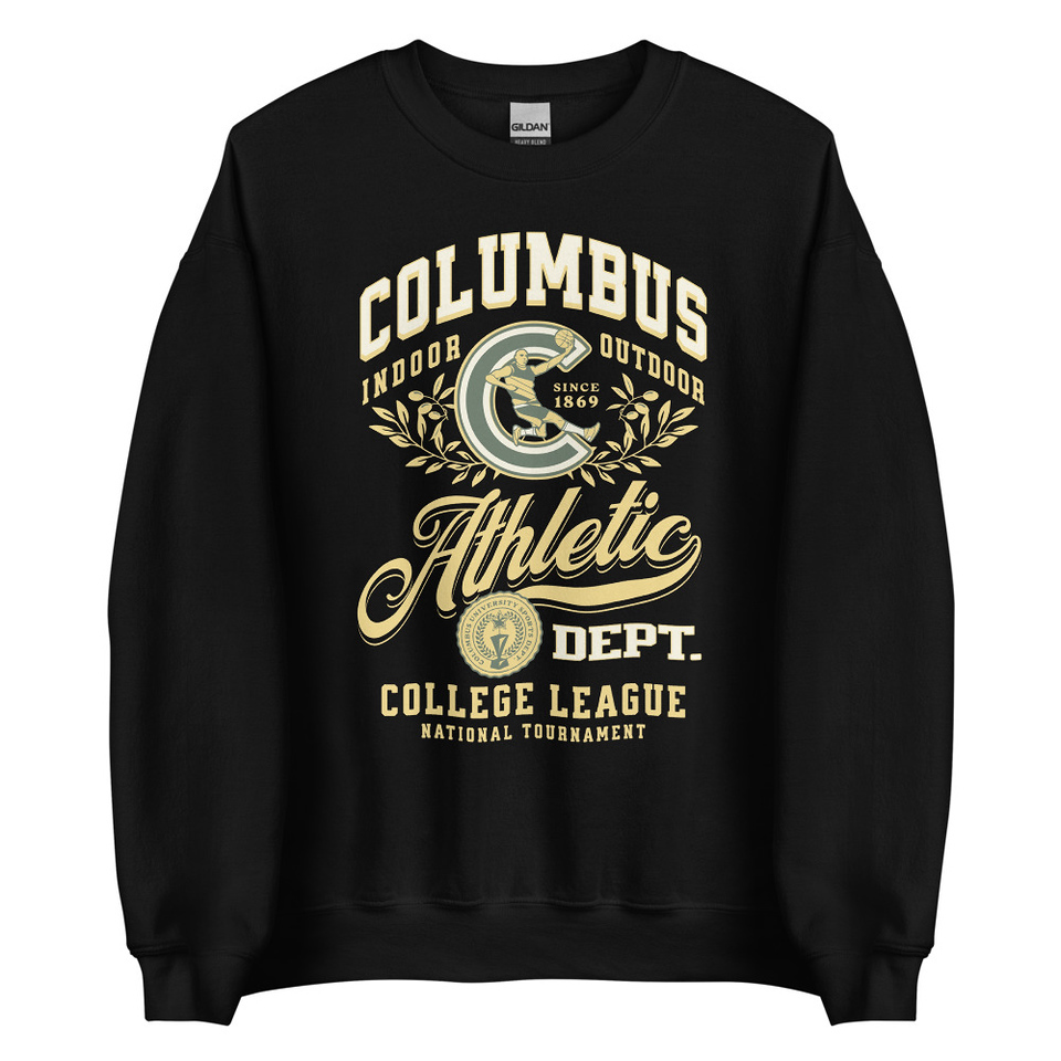 Columbus Athletic Unisex Crew Neck Sweatshirt