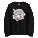 Cool Teacher Vibes Unisex Crew Neck Sweatshirt