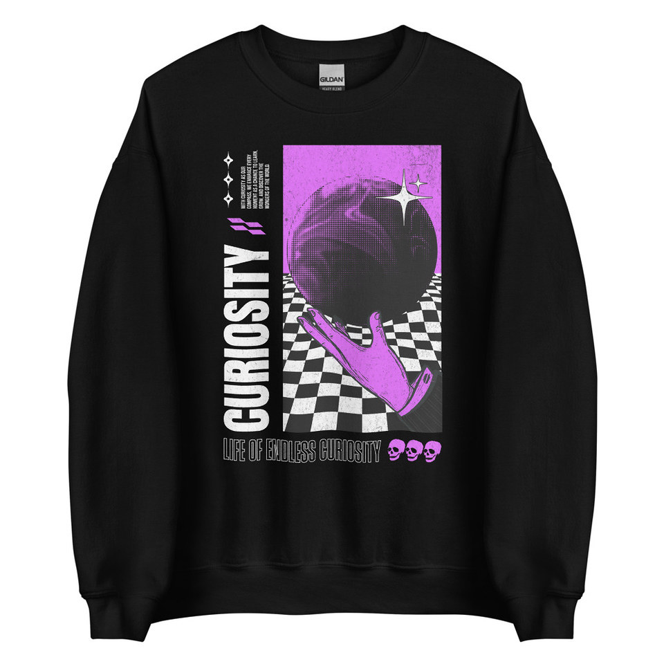 Curiosity Streetwear Unisex Crew Neck Sweatshirt