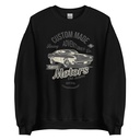 Custom Made Adventures Motors Old School Unisex Crew Neck Sweatshirt