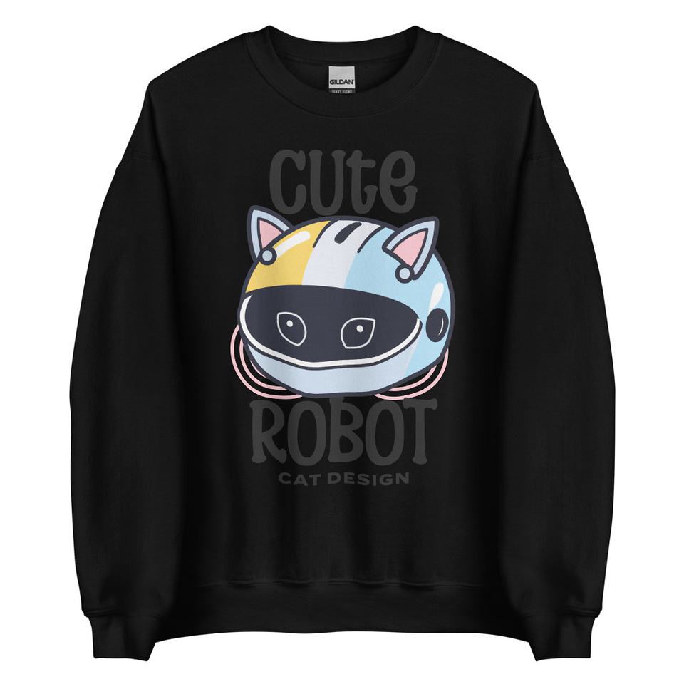 Cute Cat - AI Unisex Crew Neck Sweatshirt
