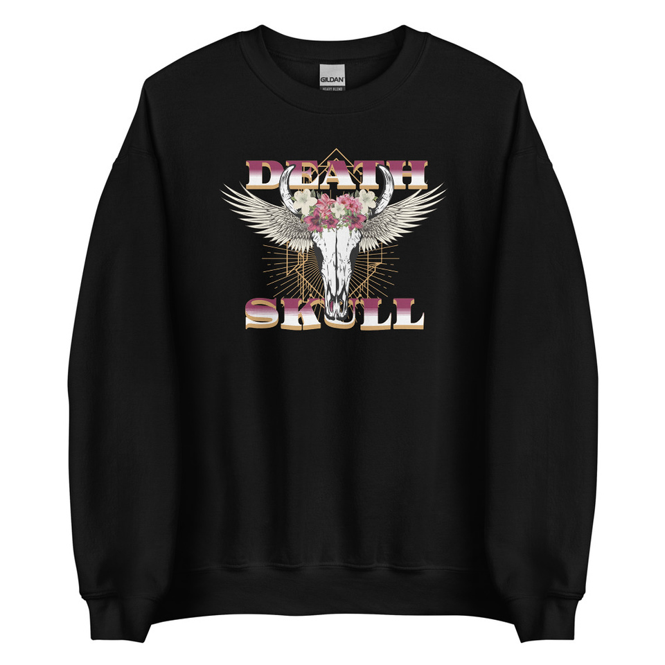 Deah Skull Unisex Crew Neck Sweatshirt