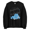 Delulu is the Solulu! - Typographic Cartoon Streetwear Unisex Crew Neck Sweatshirt