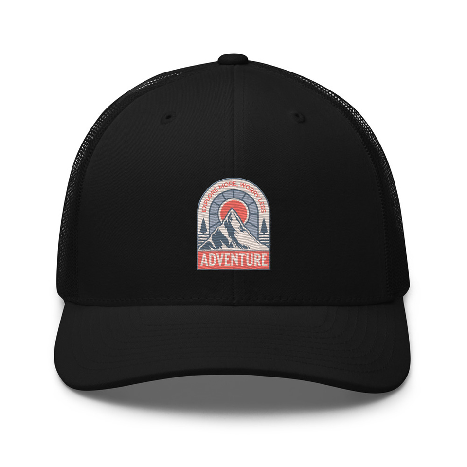 Adventure - Mountain Climbing Retro Trucker Hat