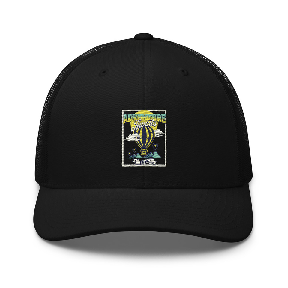 Adventure Awaits Retro Trucker Hat