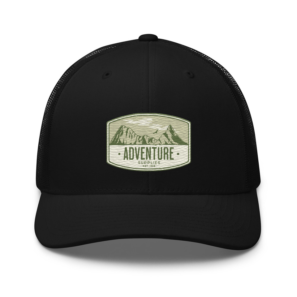 Adventure Supplies - Mountain Retro Trucker Hat