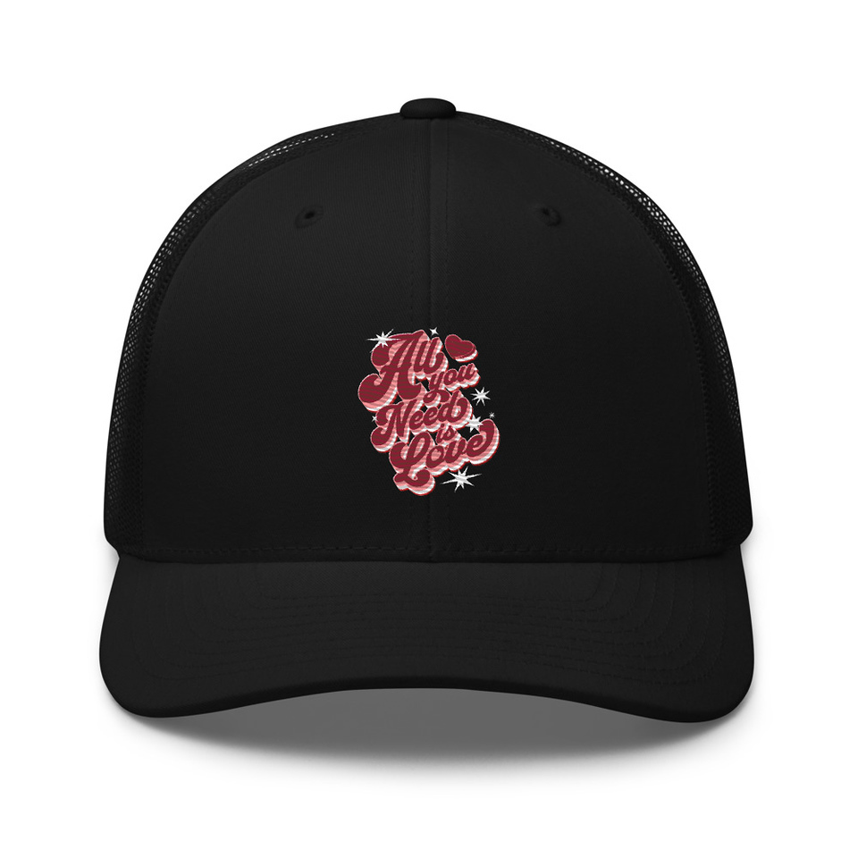 All You Need is Love - Retro Valentines Day Retro Trucker Hat