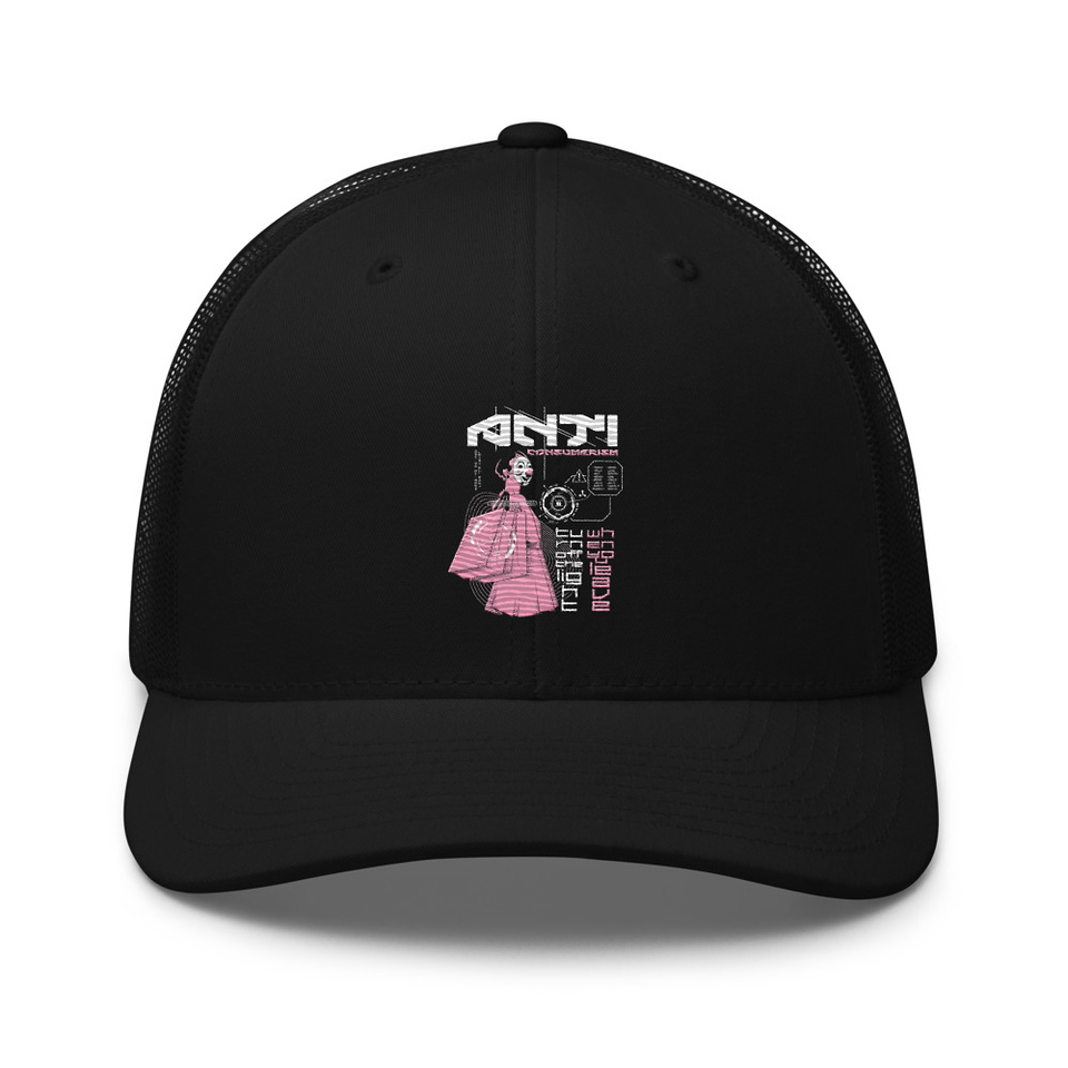 Anti Consumerism - Futuristic Retro Trucker Hat