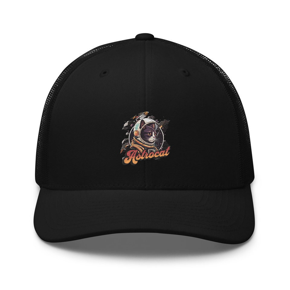 Astrocat - Retro graphic Retro Trucker Hat