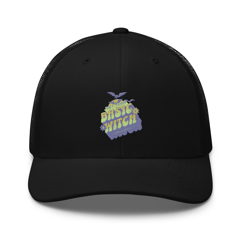 Basic Witch - Halloween Retro Trucker Hat