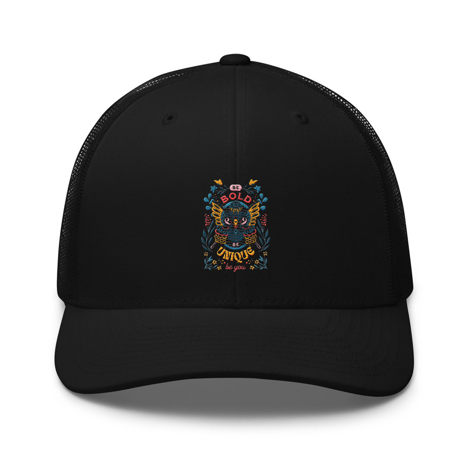 Be Bold Be Unique Retro Trucker Hat