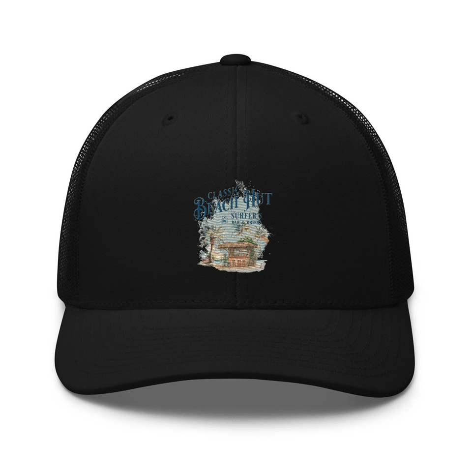 Beach Hut Retro Trucker Hat