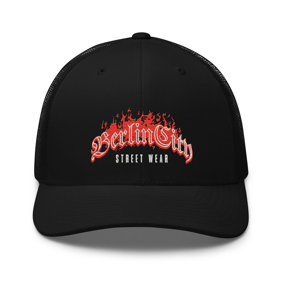 Berlin City Streetwear - Fire Retro Trucker Hat