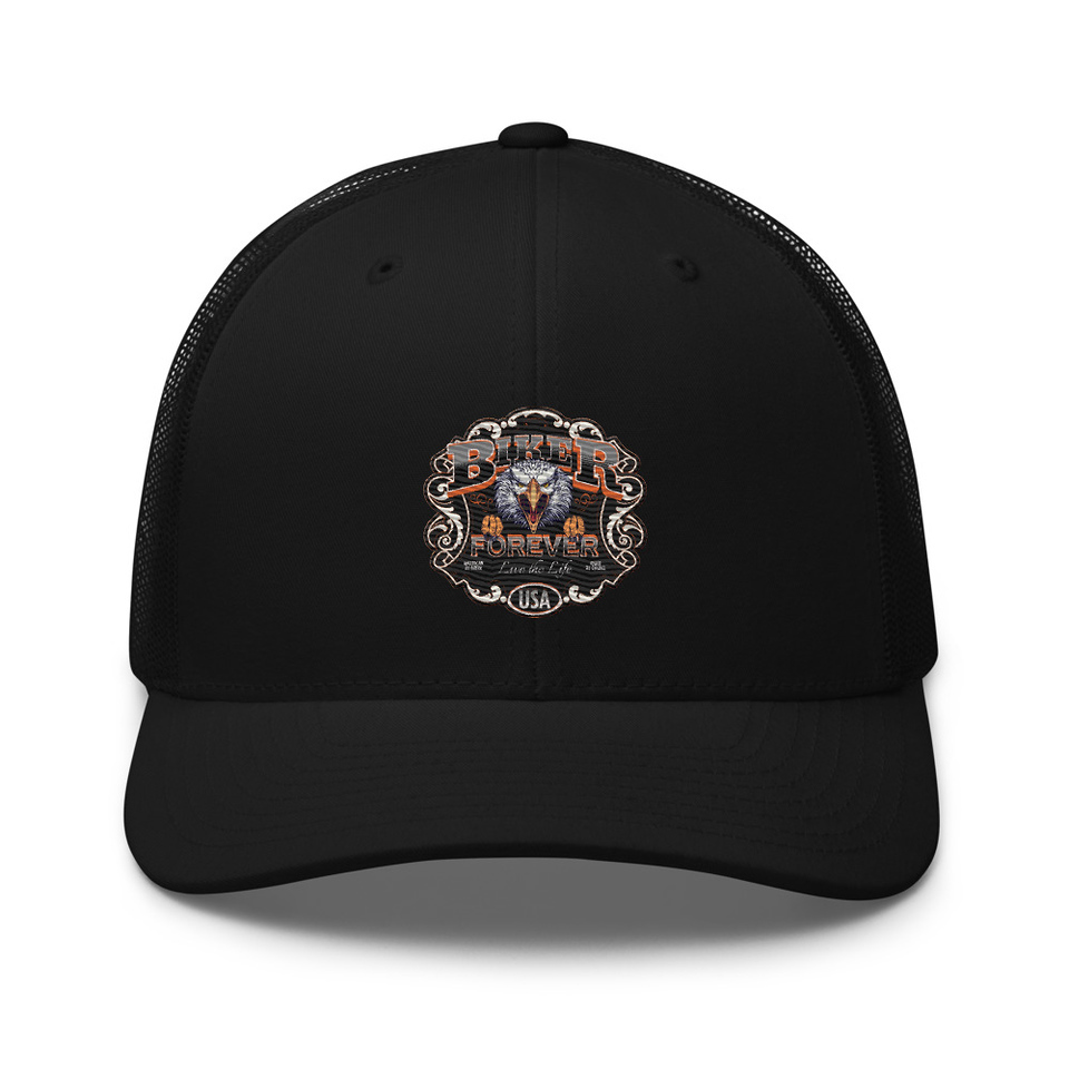 biker forever Retro Trucker Hat
