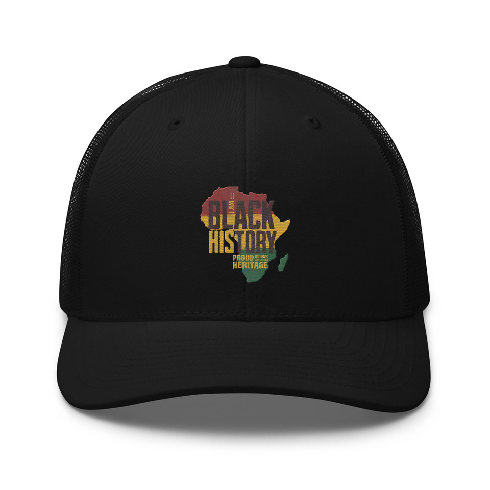 Black History - Heritage Map Retro Trucker Hat