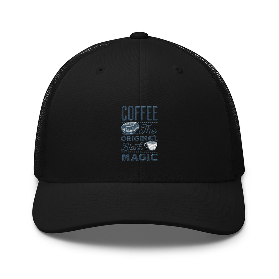 Black Magic Coffee - Simple Cup Retro Trucker Hat