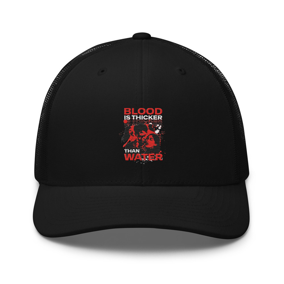 Blood is Thicker than Water Retro Trucker Hat