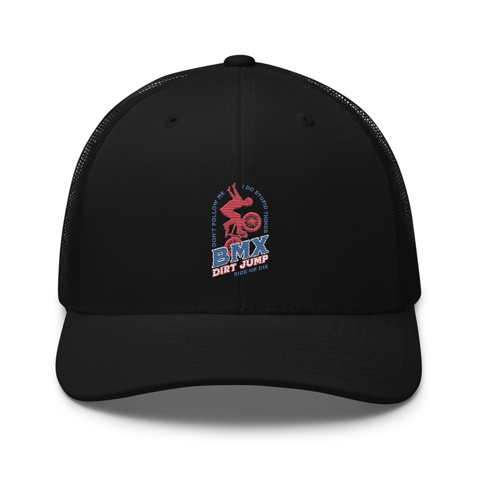 BMX Dirt Jump - Extreme Sports Retro Trucker Hat