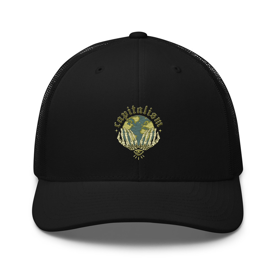 Capitalism - Earth Retro Trucker Hat