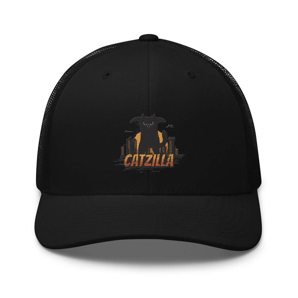 Catzilla - Funny Comic Animal Retro Trucker Hat