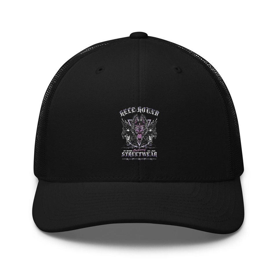 Cerberus Hell Hound Streetwear - Dark Aesthetic Retro Trucker Hat