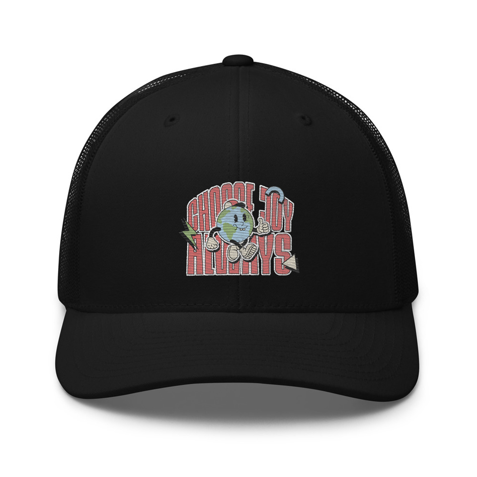 Choose Joy Always Retro Trucker Hat