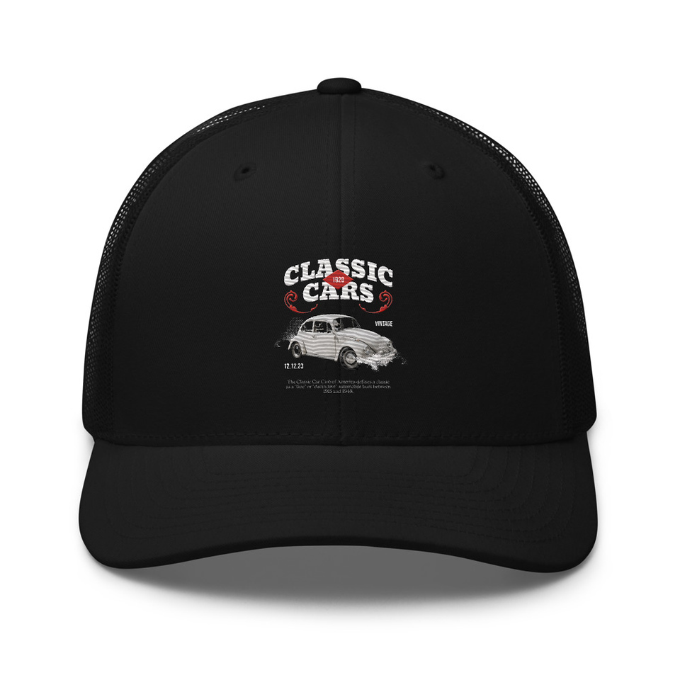 Classic Cars Retro Trucker Hat