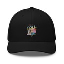 Classic Retro Illustrative Portrait Men Calling Retro Trucker Hat
