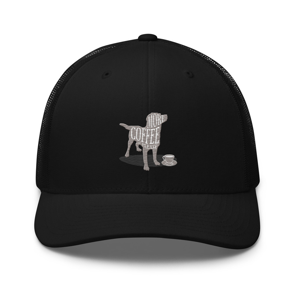 Coffee Dog Retro Trucker Hat