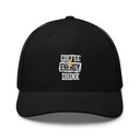 Coffee Energy Drink - Grunge Bolt Retro Trucker Hat