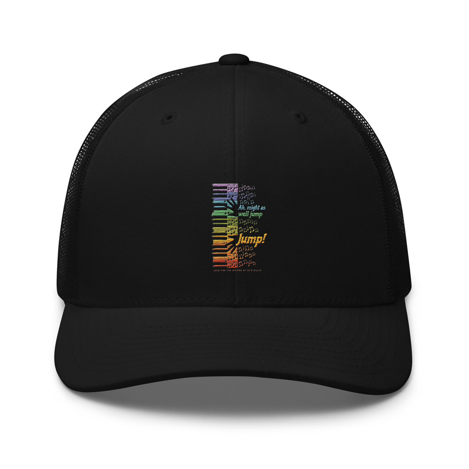 Colorful Retro Keyboard Retro Trucker Hat