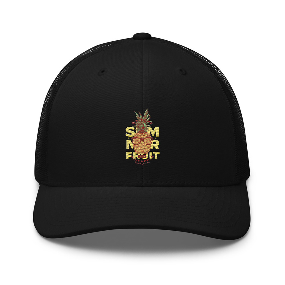 Cool Pineapple - Tropical Fruit Retro Trucker Hat