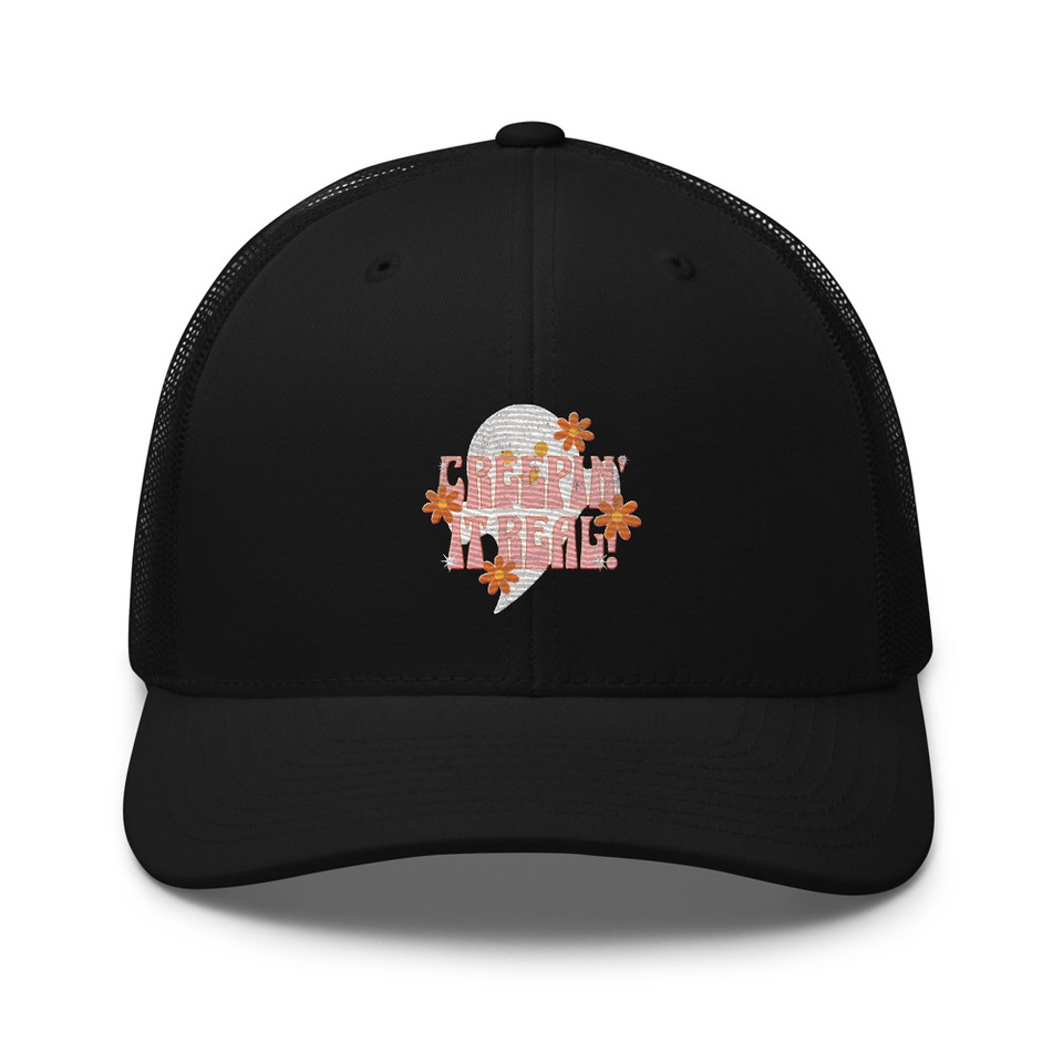 Creepin' It Real - Halloween Retro Trucker Hat