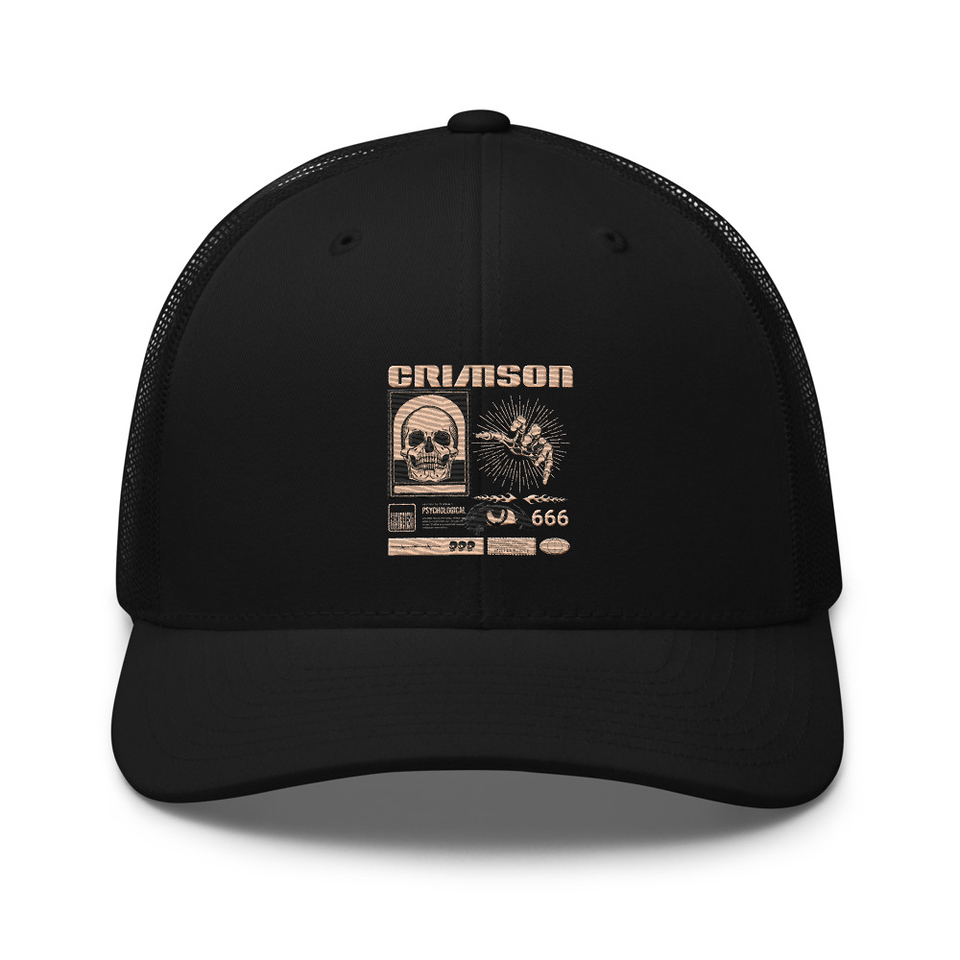 Crimson Retro Trucker Hat
