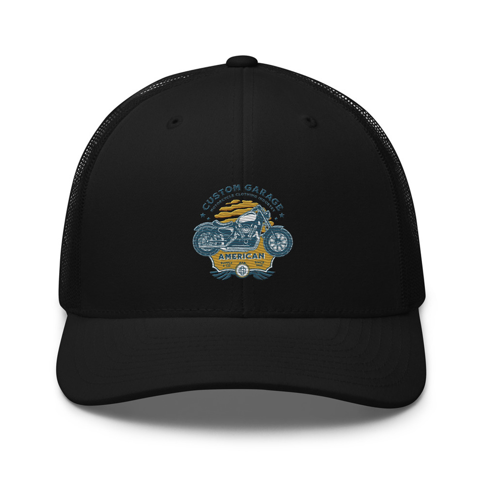 Custom Garage - Motorcycle Retro Trucker Hat